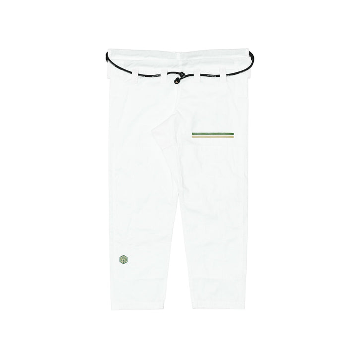 The Competitor Kimono (White/Pine Green)
