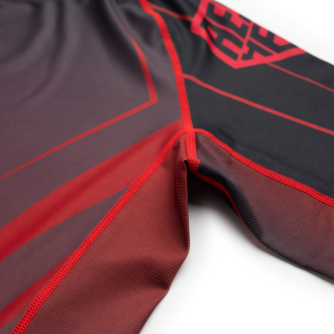AESTHETIC Crimson ADCC 2026 Declan Moody Short Sleeve Rashguard - stitch details