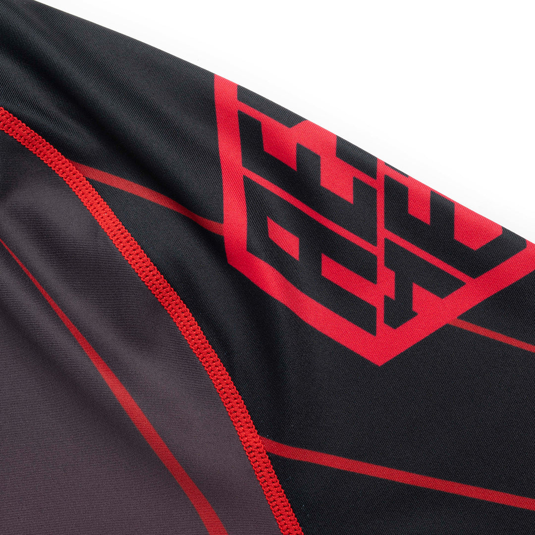 AESTHETIC Crimson ADCC 2026 Declan Moody Short Sleeve Rashguard - sleeve details