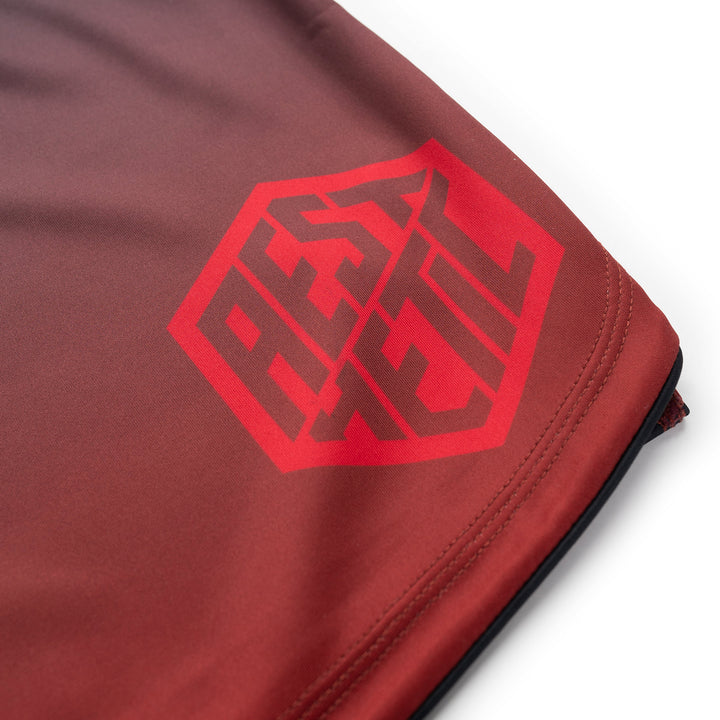 AESTHETIC Crimson ADCC 2026 Declan Moody Combat Shorts - logo details