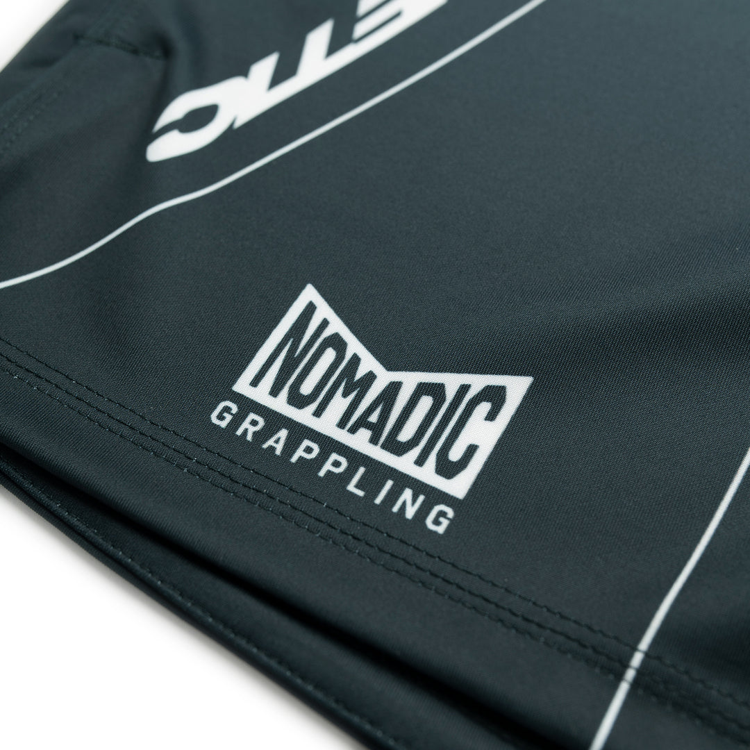 AESTHETIC Petrol Blue ADCC 2026 Jozef Chen Combat Shorts - nomadic logo
