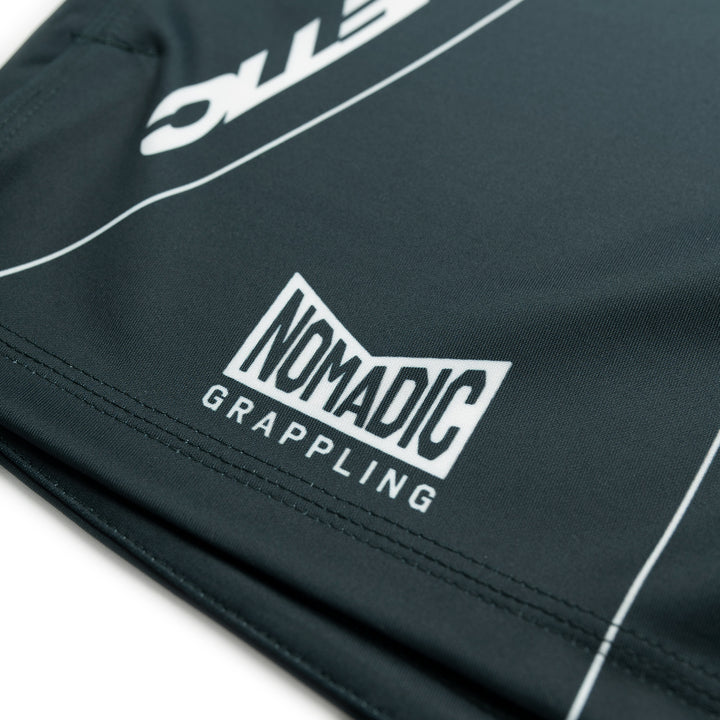 AESTHETIC Petrol Blue ADCC 2026 Jozef Chen Combat Shorts - nomadic logo