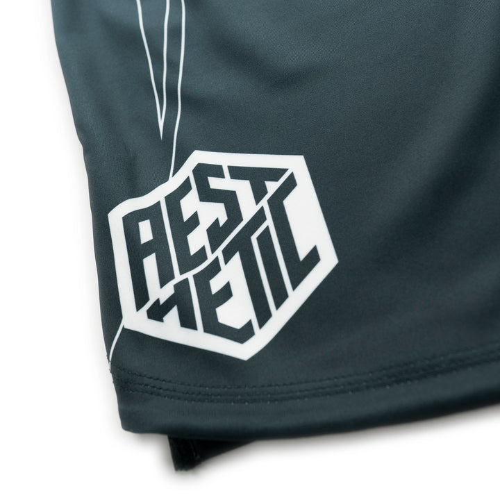 AESTHETIC Petrol Blue ADCC 2026 Jozef Chen Combat Shorts - aesthetic logo