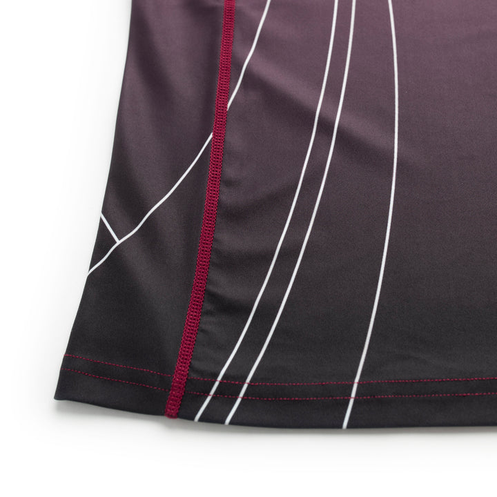 AESTHETIC Merlot ADCC 2026 Jozef Chen Short Sleeve Rashguard - stitch details