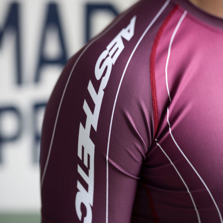 AESTHETIC Merlot ADCC 2026 Jozef Chen Short Sleeve Rashguard - side view