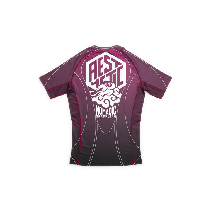 AESTHETIC Merlot ADCC 2026 Jozef Chen Short Sleeve Rashguard - back view
