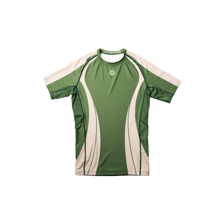 'Motion' Short Sleeve Rashguard (Hunter Green)