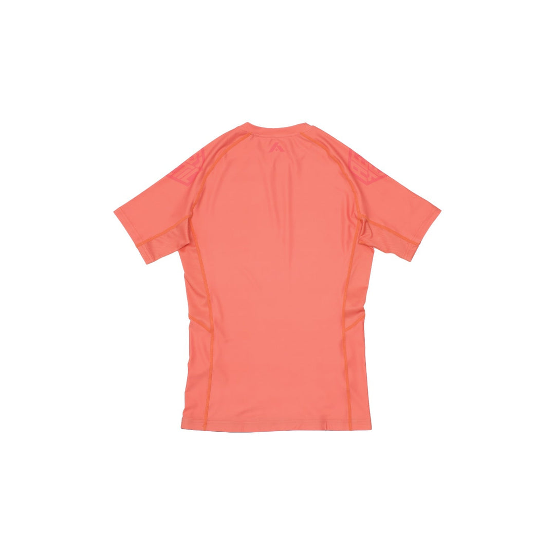 Pastel Coral Short Sleeve Rashguard