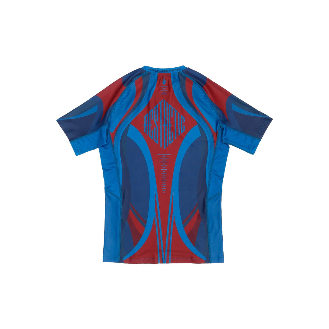 'Prussian Blue' Jozef Chen Short Sleeve Rashguard