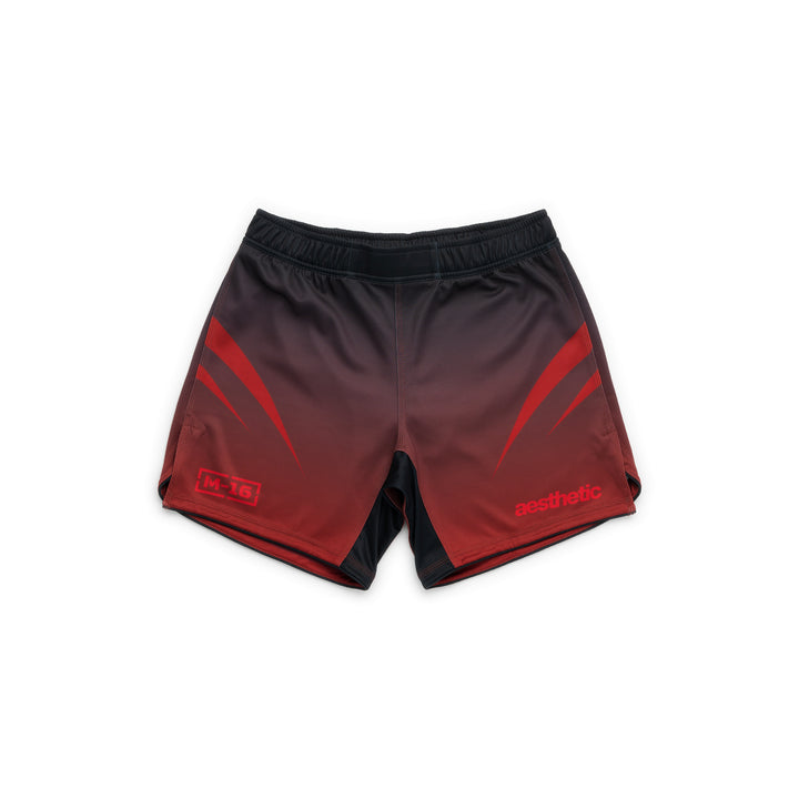 AESTHETIC Crimson ADCC 2026 Declan Moody Combat Shorts - front view
